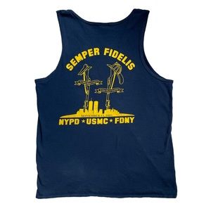 New York 911 firemen memorial muscle tank